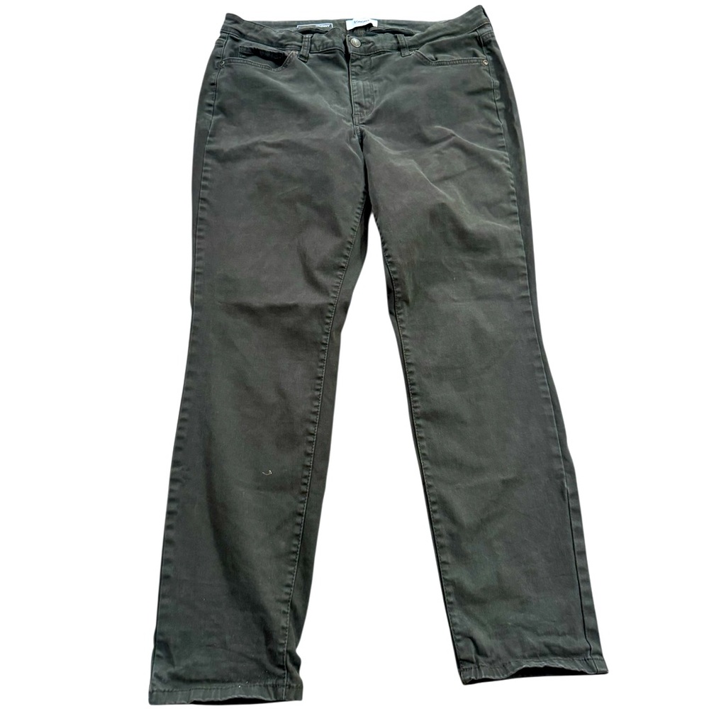 Sonoma Black Straight Leg Jeans Forrest Green Comfort Stretch Size 16